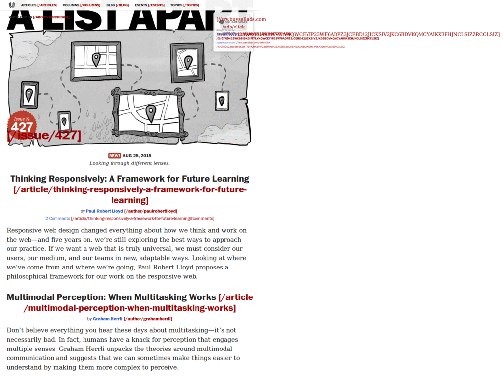 A List Apart Magazine's articles go print