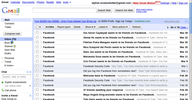 Gmail fixed-width font default