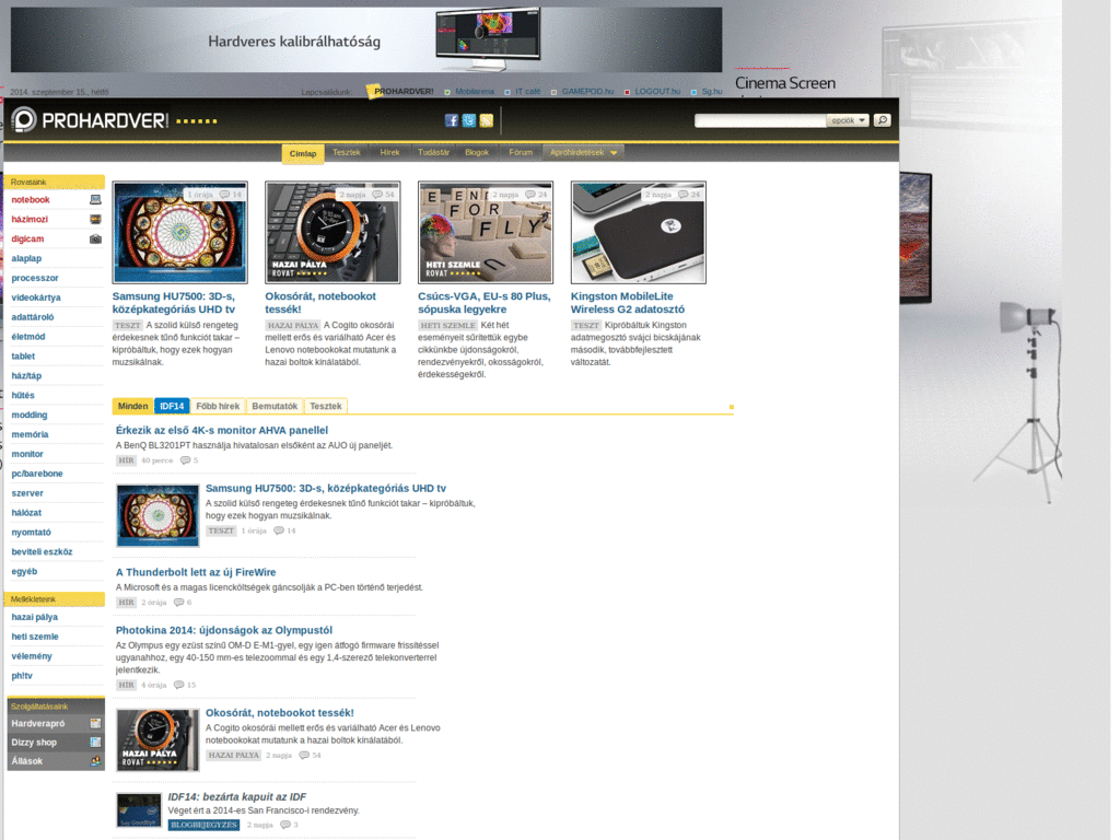 prohardver.hu : all : 1280-pixel wide layout