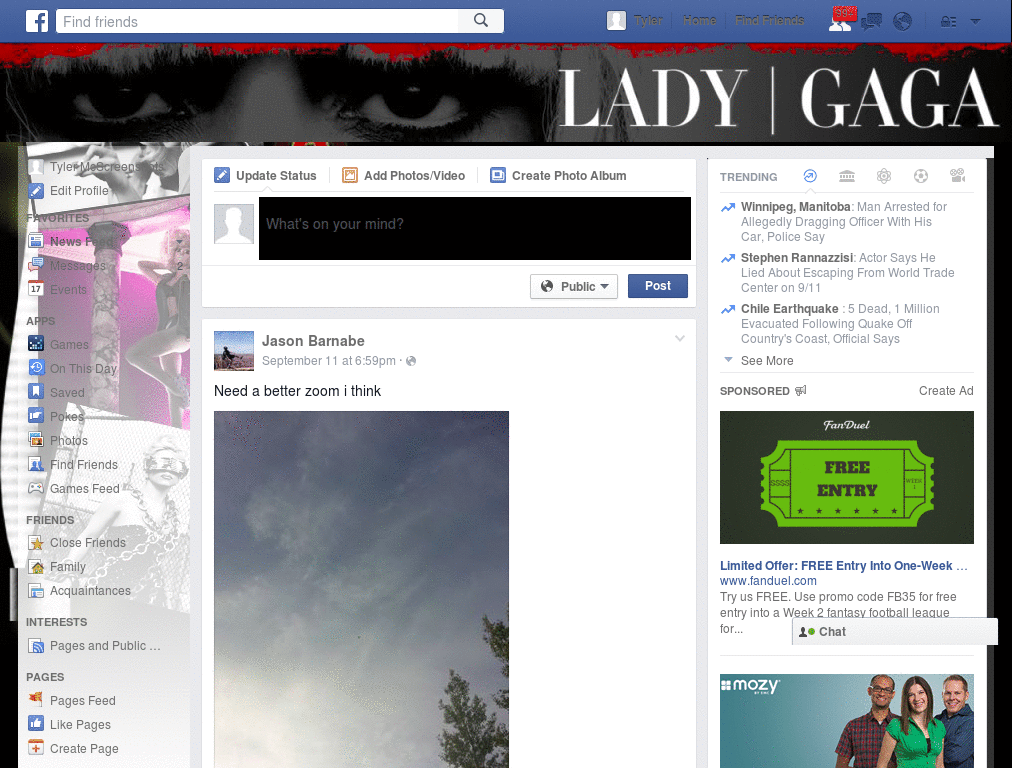 Facebook - Lady Gaga ( by Templah.com )