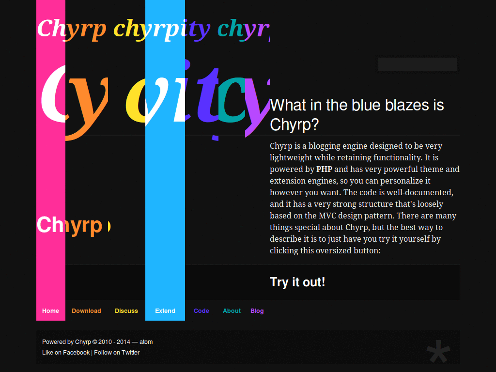 Chyrp.net - more from CSS, less semantic mess
