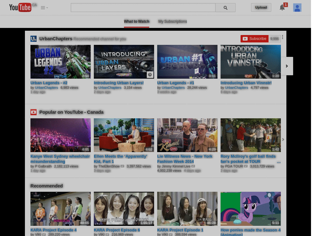 Youtube White / Shadow Styled Letters