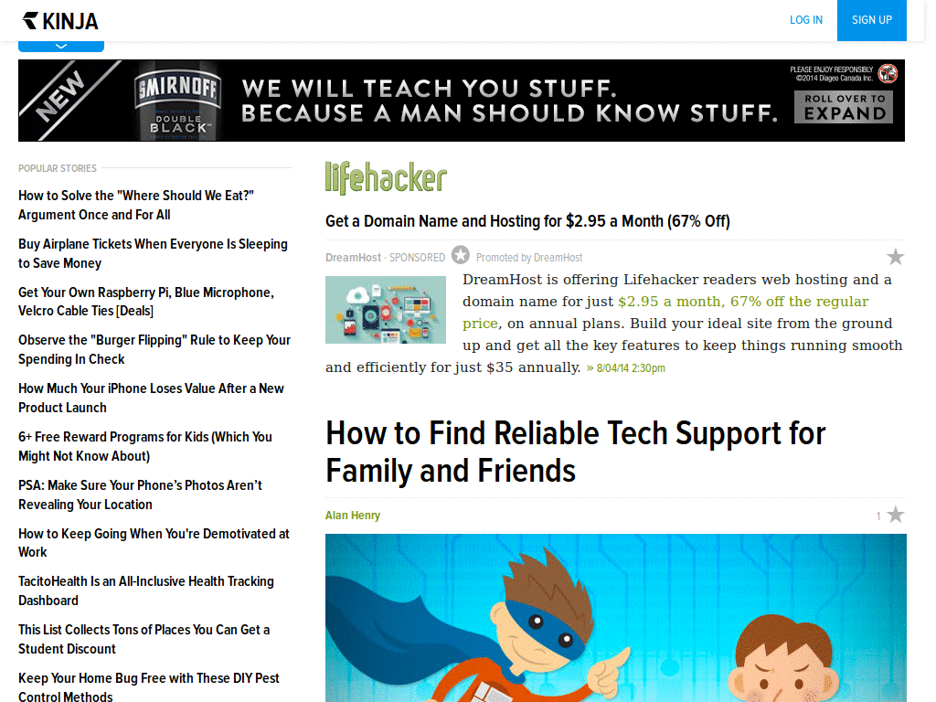 Lifehacker simplified