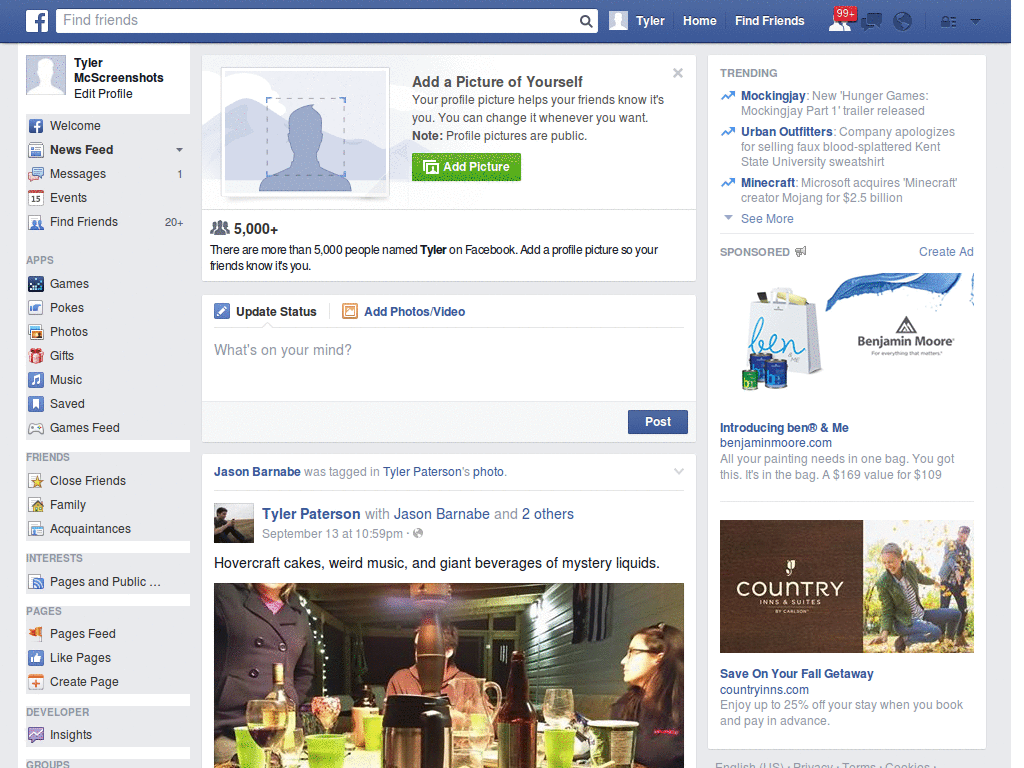 Facebook - Blu