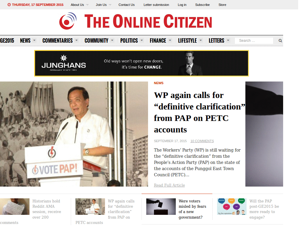 theonlinecitizen.com - Light