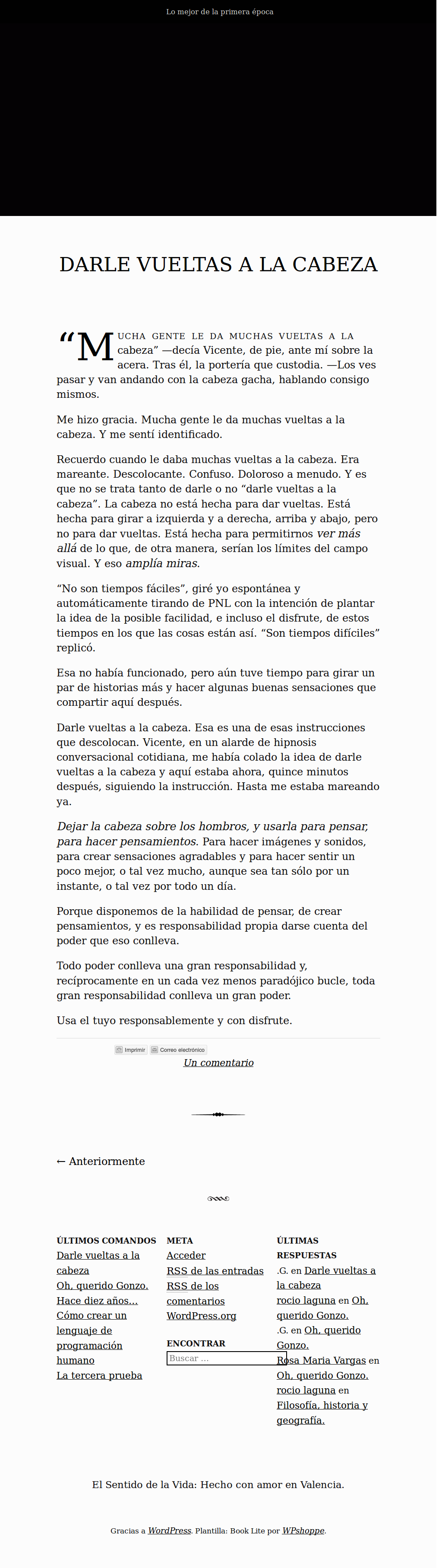 El Sentido de la Vida