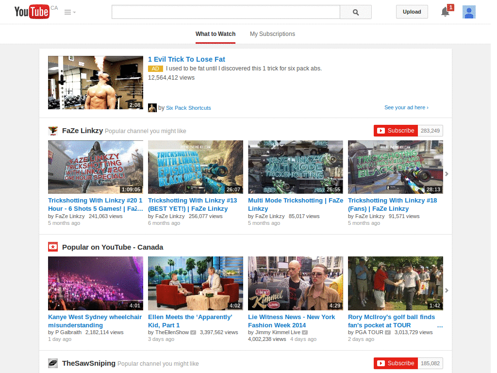 YouTube - small tweaks
