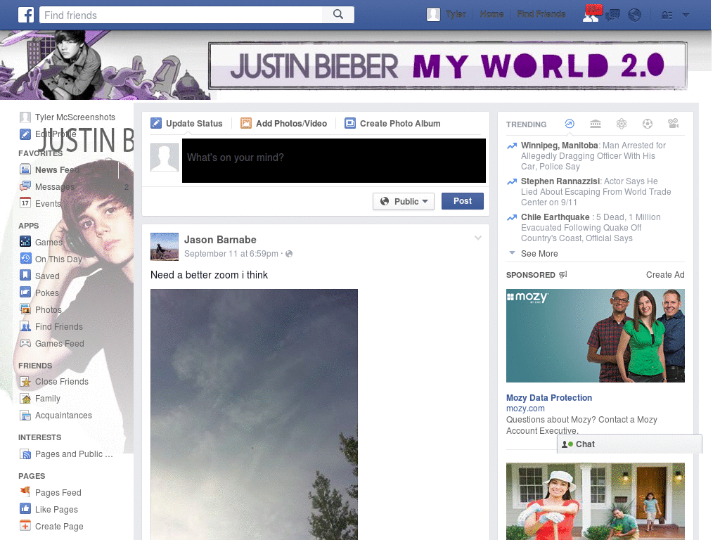 Facebook - Justin Bieber 2 ( by Templah.com )