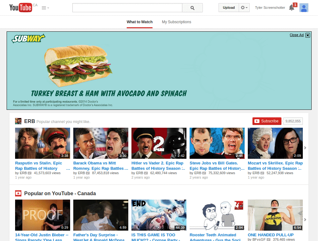 YouTube - Right Side Panel Dark