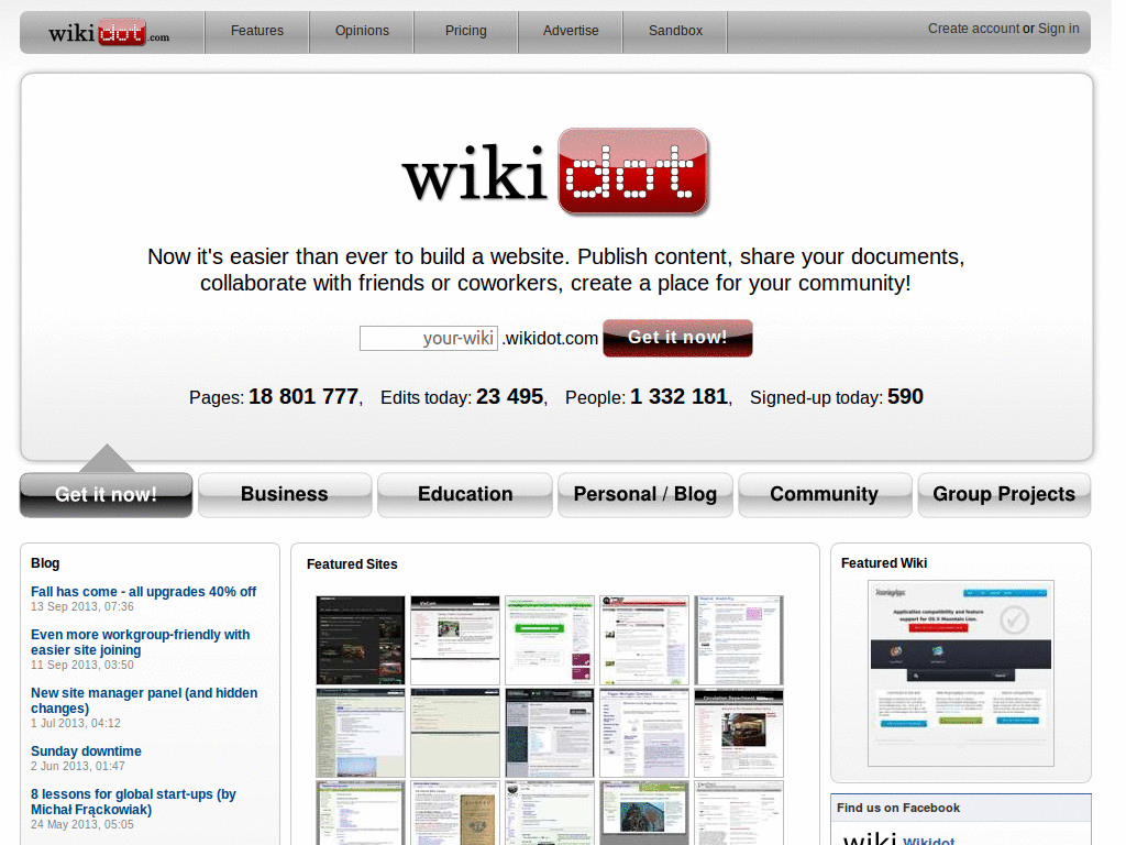 Wikidot - No gadgets please
