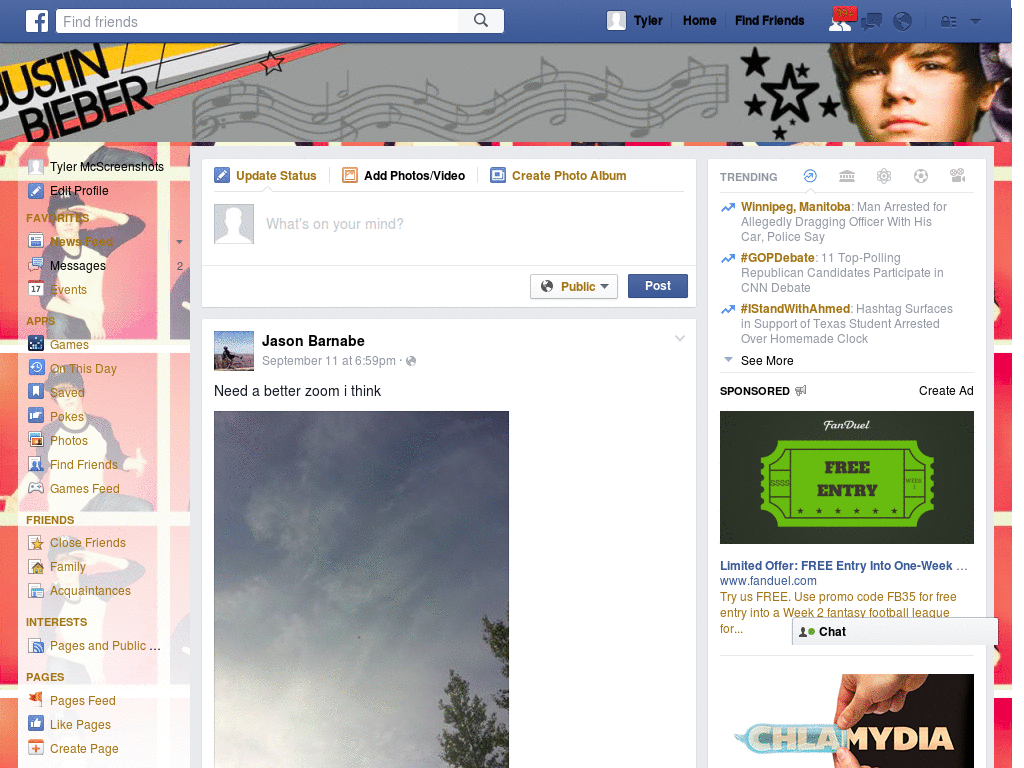 Facebook - Justin Bieber 3 ( by Templah.com )