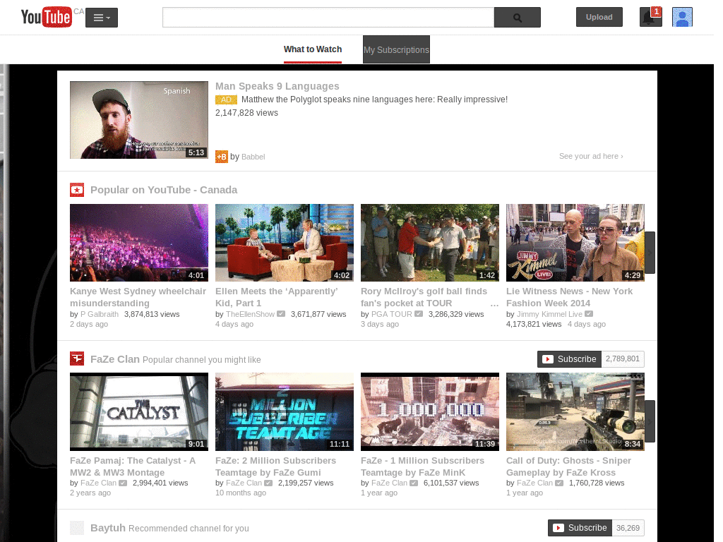 YouTube theme SD Partizan