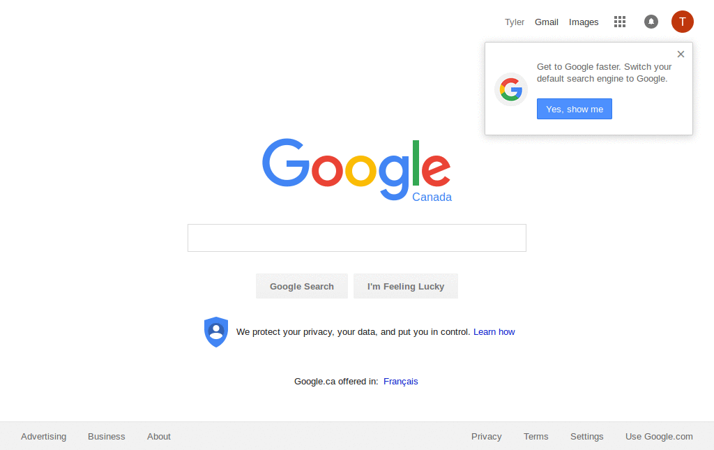 No Google Ads in results page