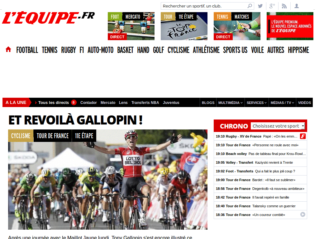 Lequipe.fr sans pubs