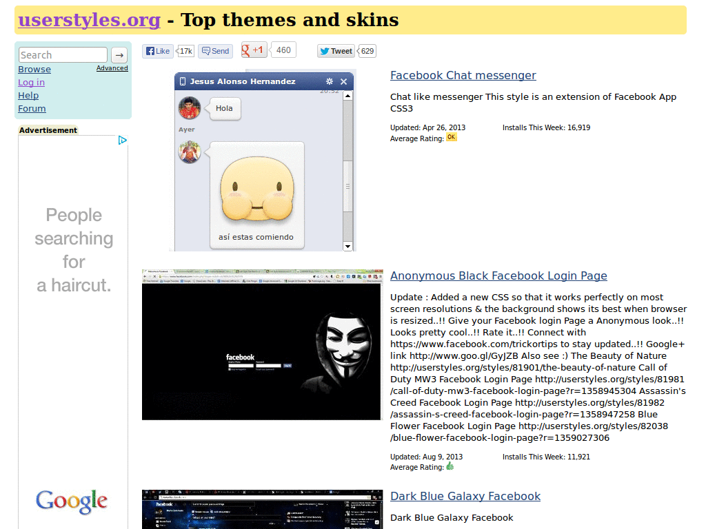 Userstyles.org :: Enlarge screenshots on hover