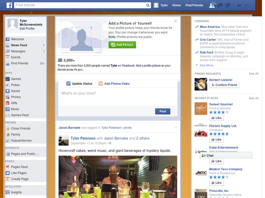 Facebook Skin apple