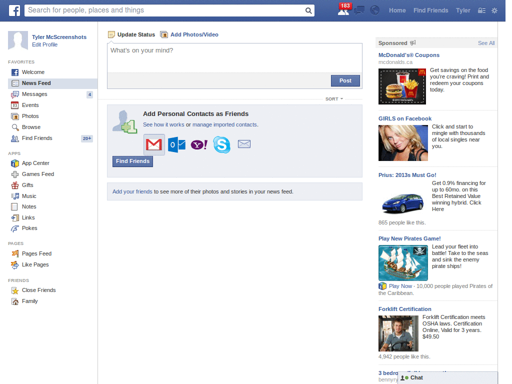 Facebook - Hide chats
