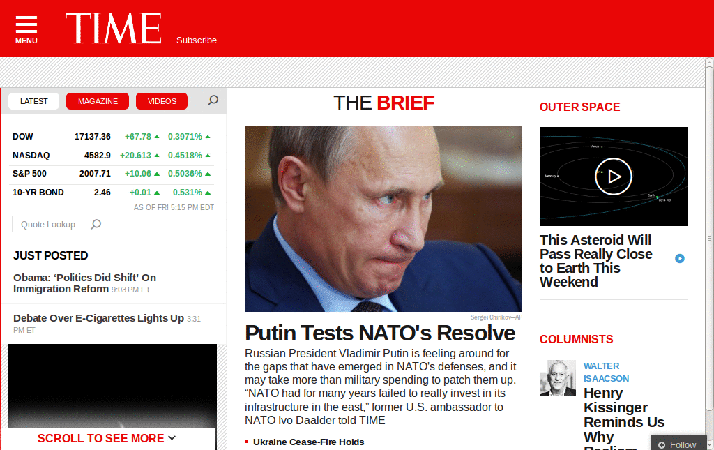 time.com - Arial Fonts