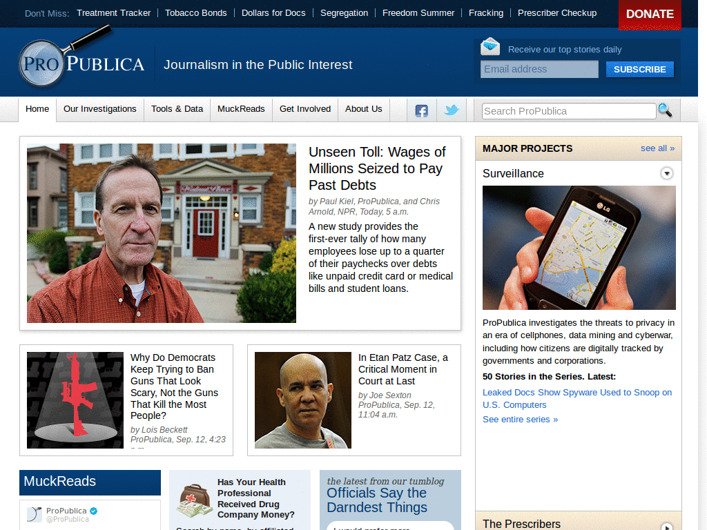 propublica.org - Arial Fonts
