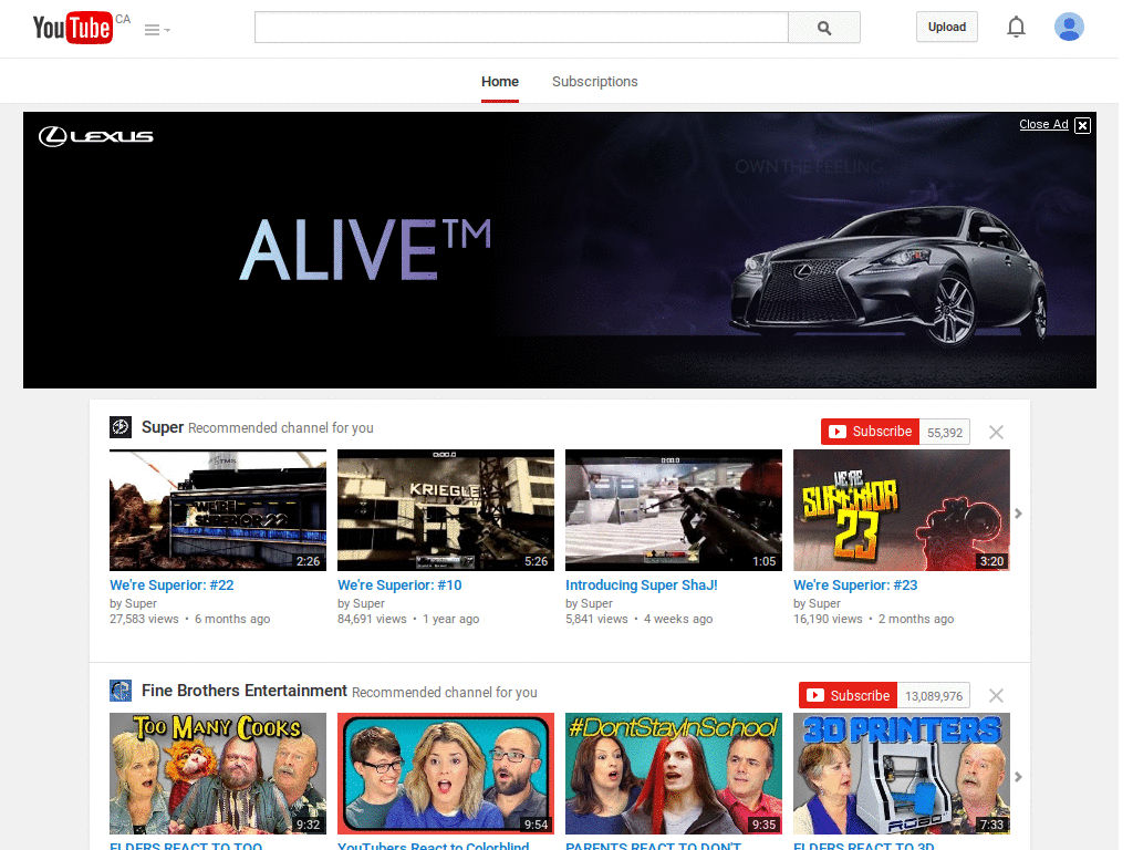 YouTube No Director Videos