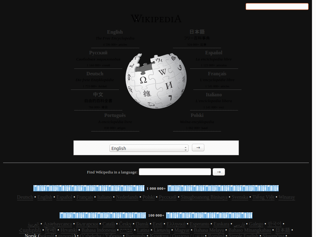 Wikipedia - WikiClean: Minimal + Readable (mod)