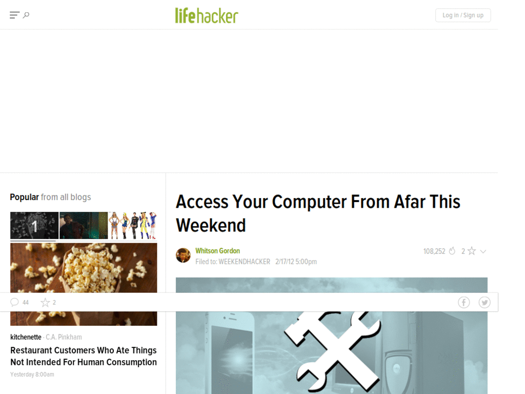 LifeHacker Completely Cleaned