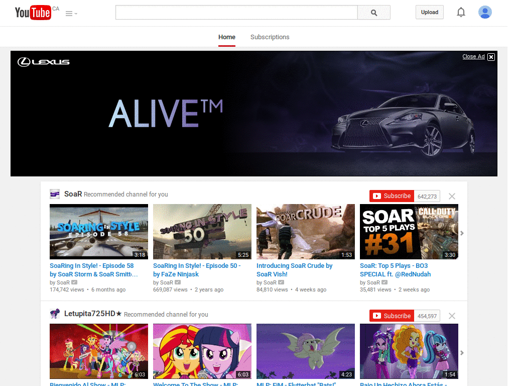 YouTube No Explore Related Videos
