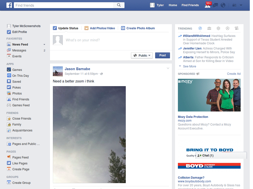 Facebook Top Navigation Bar DON'T MOVE