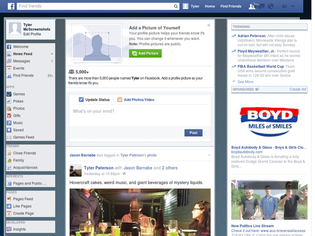 Skin Facebook Simple