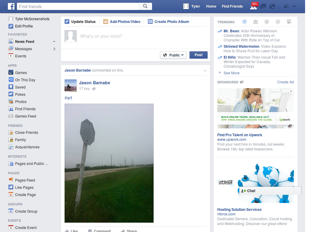 Facebook Always Expand Applications