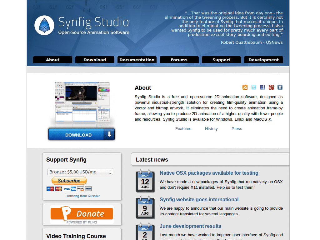 synfig.org for wide screen displays