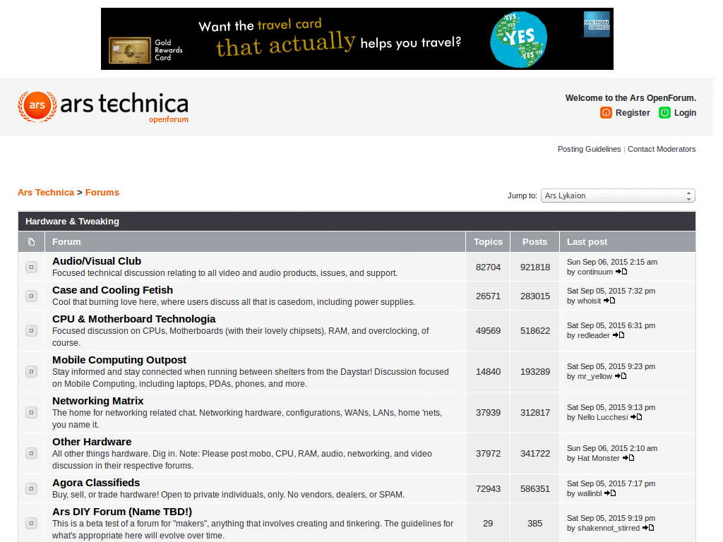 Arstechnica Fora