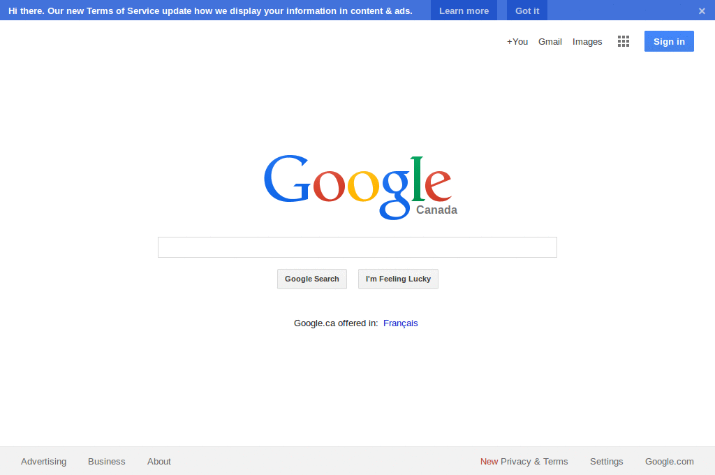 Google Search - Disable left option sidebar