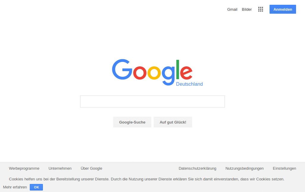 Google Startpage für Firefox (DE) in rot/schwarz