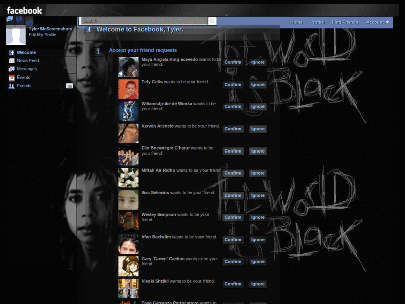 facebook dark in love