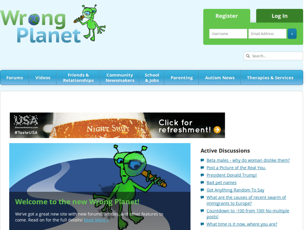 Dark theme Wrongplanet.net only