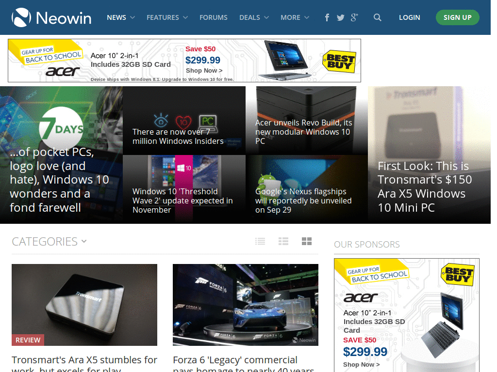 Neowin: Undo image resize in forums