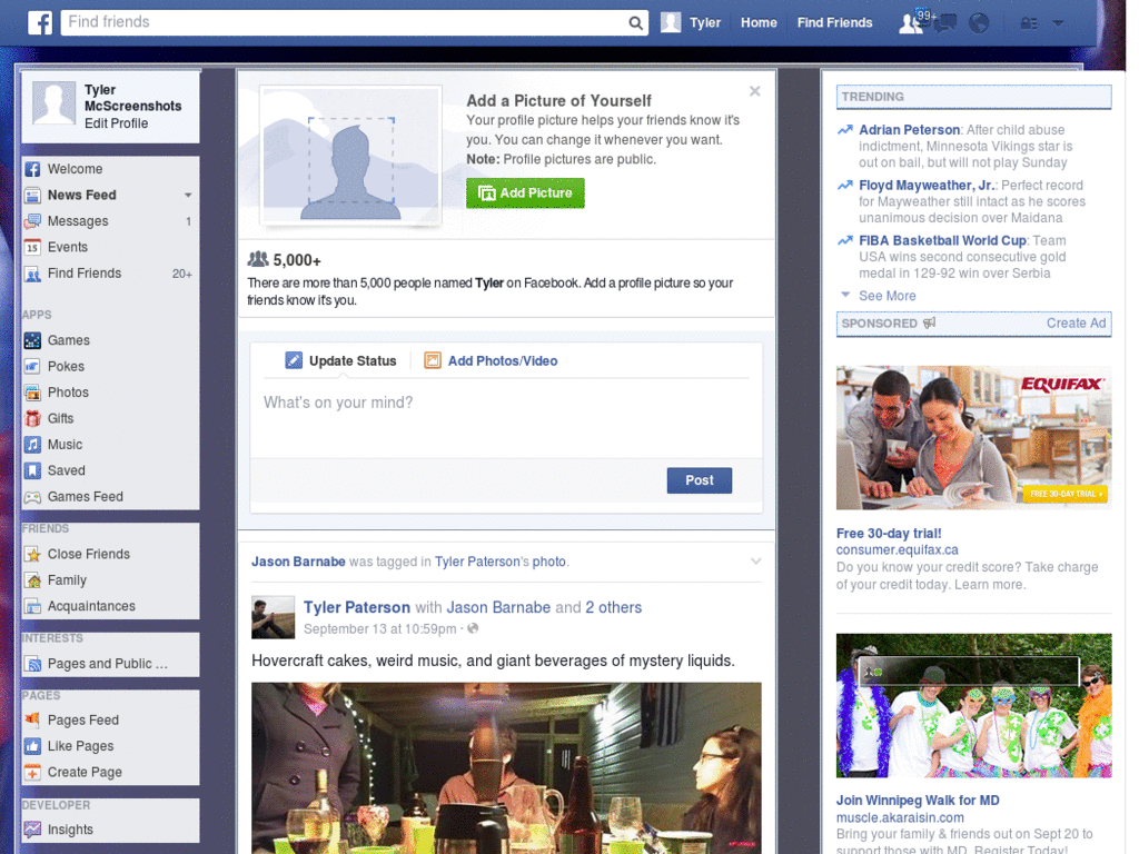 Superman Skin for Facebook