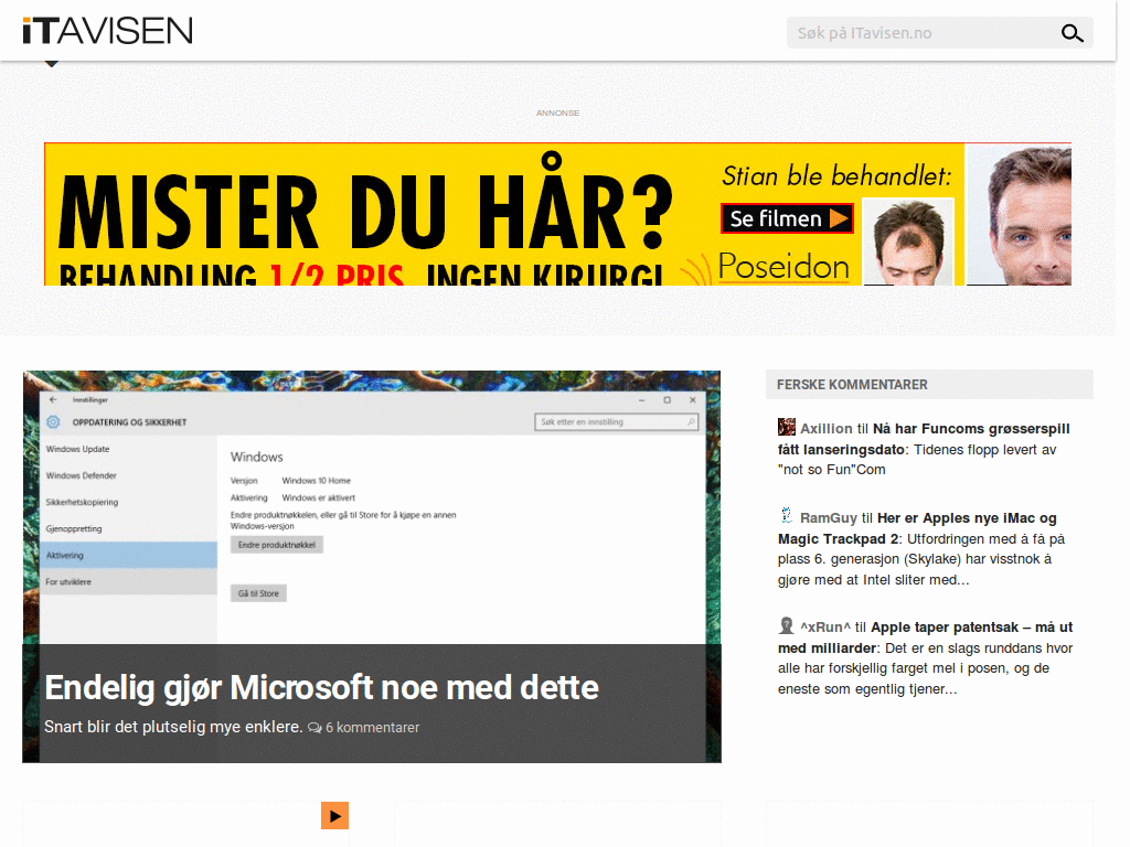 itavisen.no - reklamefri + fix