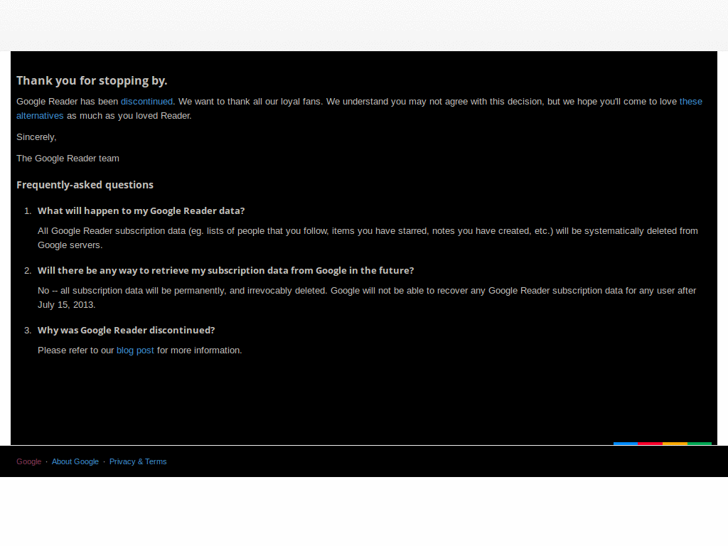 Google Reader Dark 2
