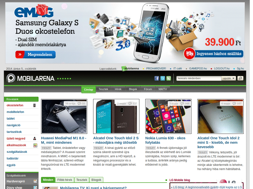 mobilarena.hu : articles : hide social controls