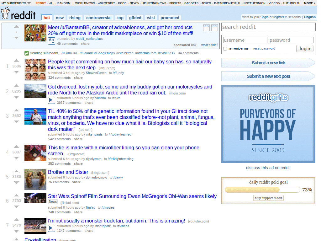 reddit - lose the white H between vote arrows wURI