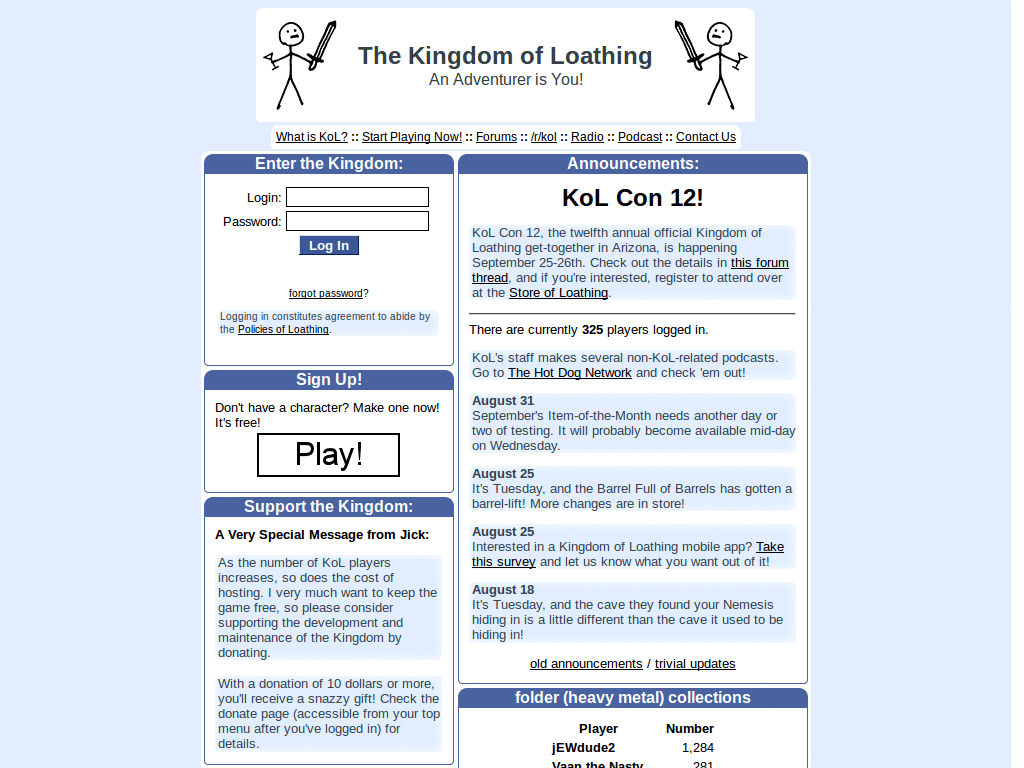 KoL theme ○ Winter 1.5