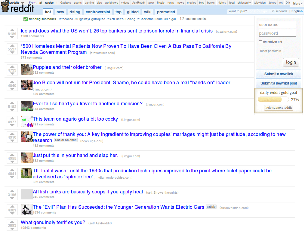 Pure Reddit -- No Usernames, no Comment Scores