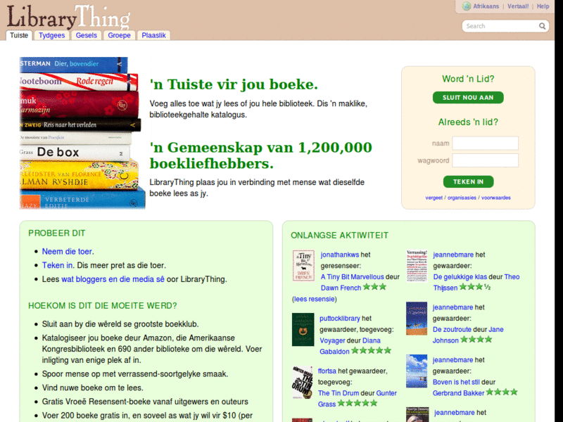 LibraryThing Left Nav Color