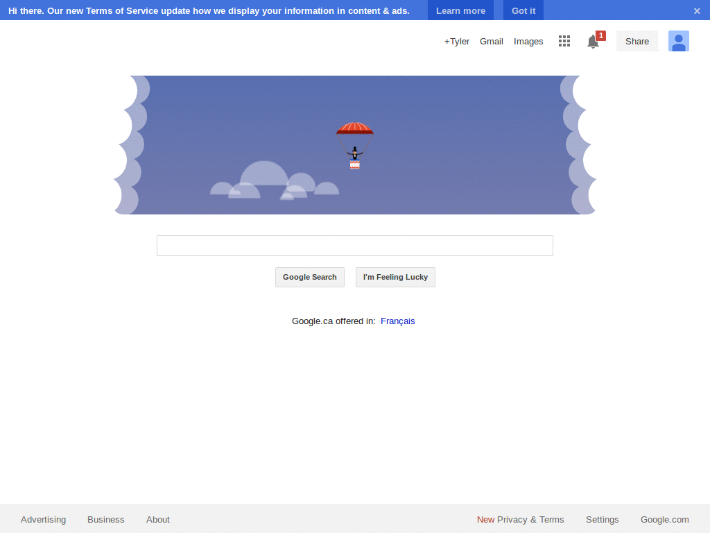 Google - Remove Background Image and Fix Logo