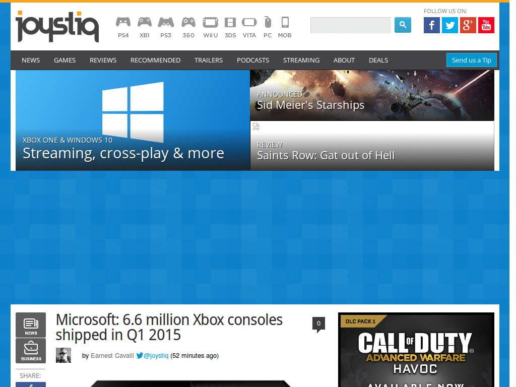 Joystiq - Paststiq (Futurestiq fixes)