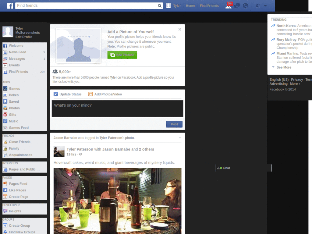 Hansen`s Facebook Look