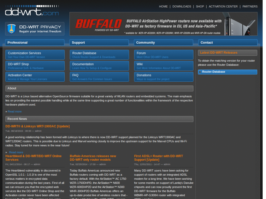 dd-wrt.com - No ads on top