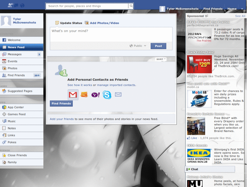 Naruto's FaceBook Style